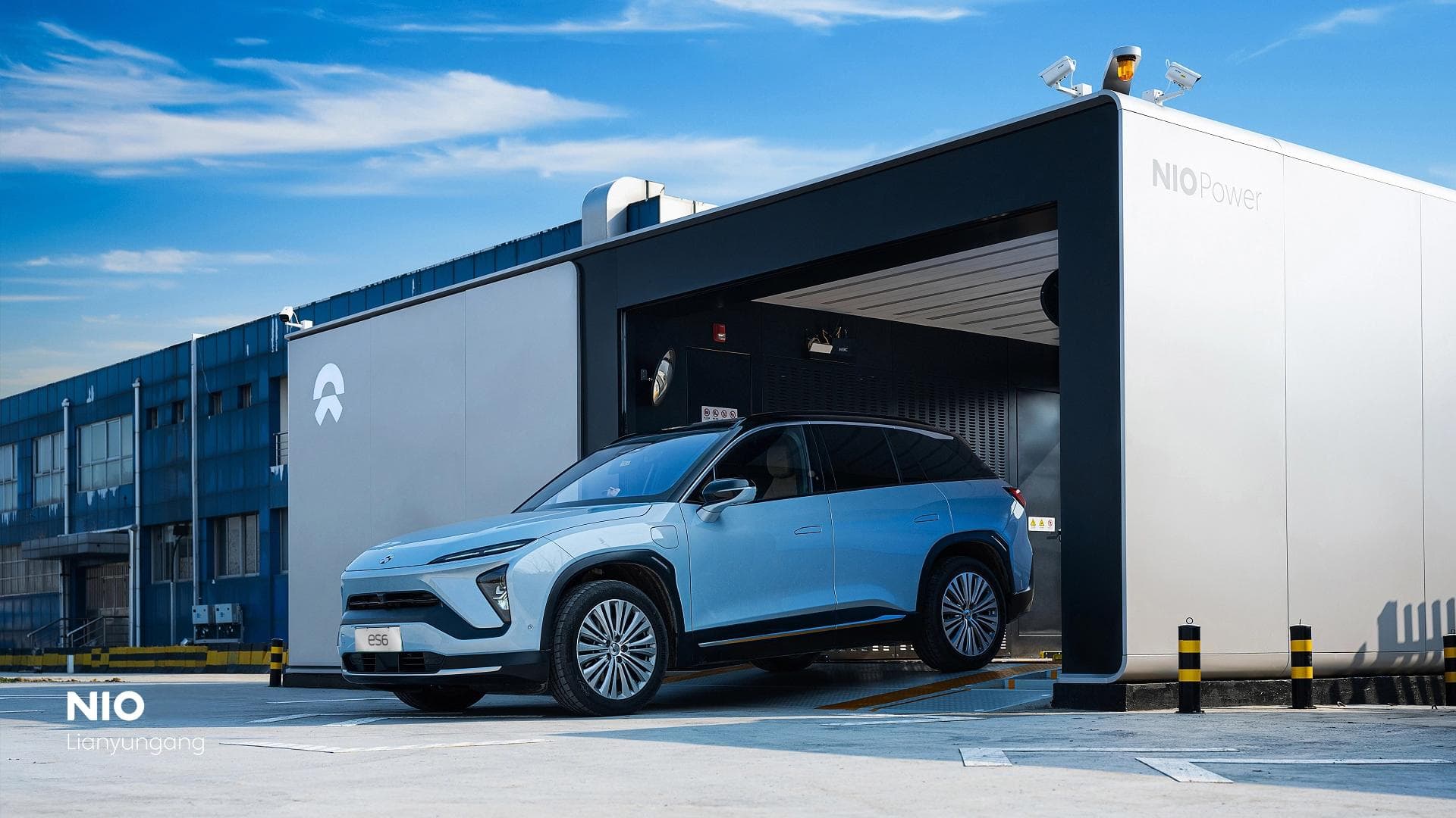 Nio's battery swapping station