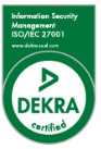 DEKRA ISO/IEC 27001 certificate seal