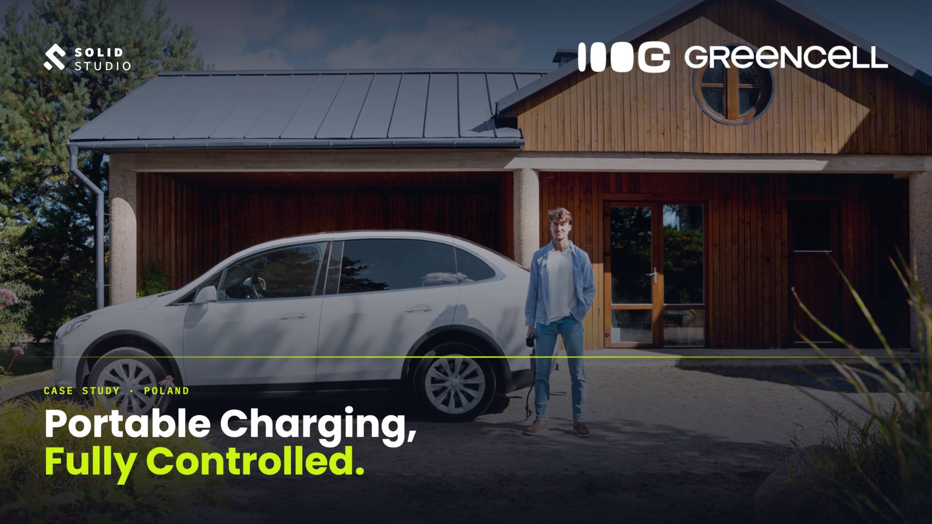Mobile application allowing for the home charging with a portable charger